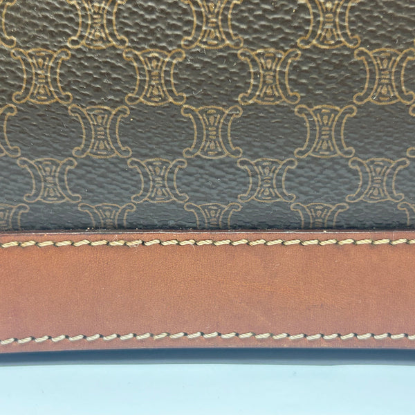 Sac cabas Céline vintage en cuir marron