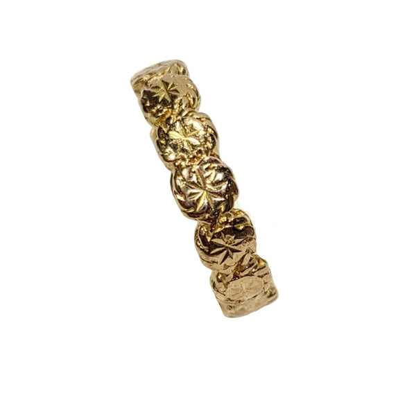 Bague en Or Jaune à Motif 18K
