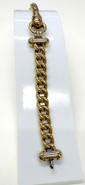 Bracelet en Or Jaune et Blanc 18K - 22.50 G