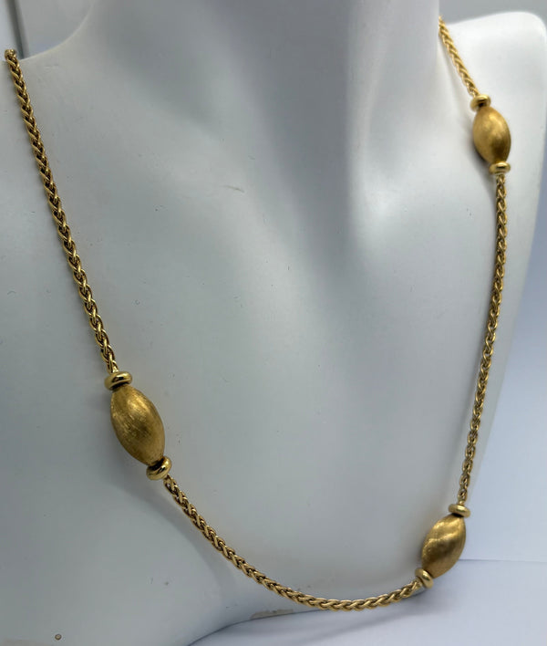 Collier Sautoir en Or Jaune 18K - 49.35g - 90.7Cm