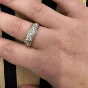 Bague en Or Jaune 18 K - 3.40 Grs - Taille 54