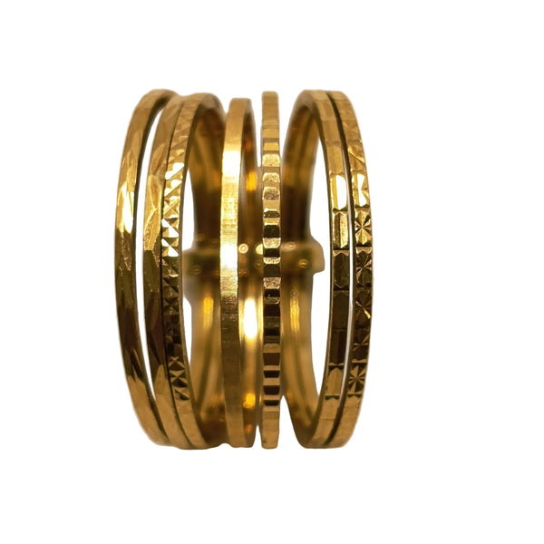 Bague Semainier Or Jaune 18 Carats