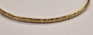Bracelet Jonc en Or Jaune 18 Carats - 19 Cm