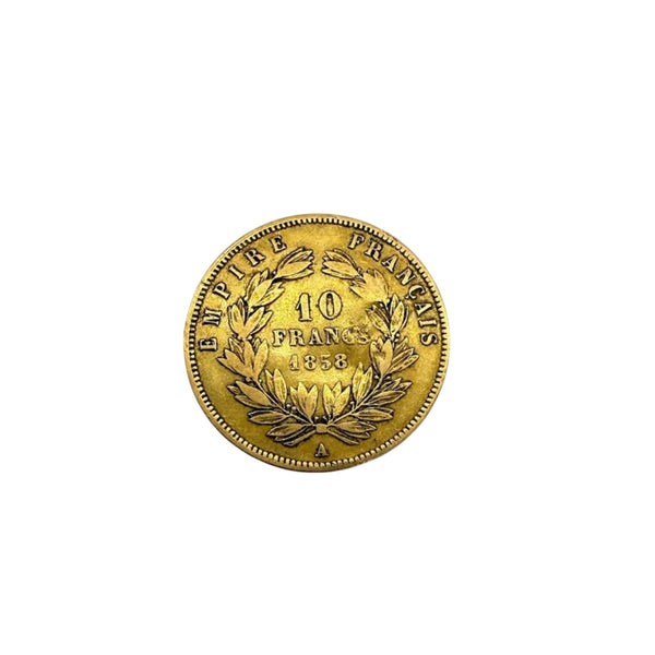 Rare Pièce 10 francs en or jaune 20k - 3.20 G
