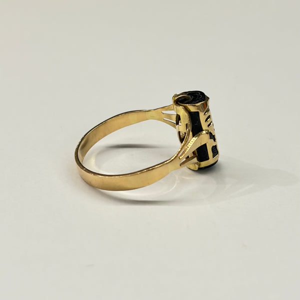 Bague Tiki en Or Jaune 18 K