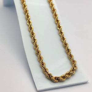 Collier Torsadé Matinée en Or Jaune 18K
