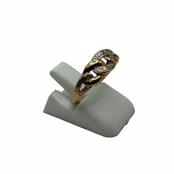 Bague en Or Jaune 18K - T52 - 1.42gr