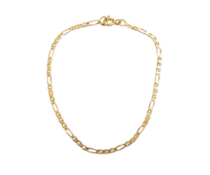 Bracelet Maille Figaro Or Jaune 18K 2.06 Grs