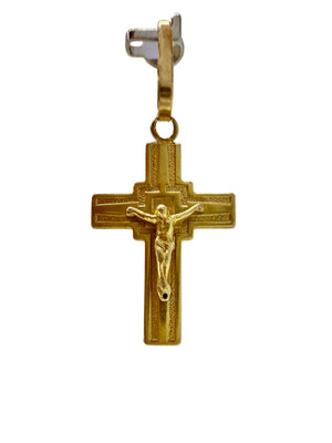 Pendentif Croix en Or Jaune 18 K - 2,68 G