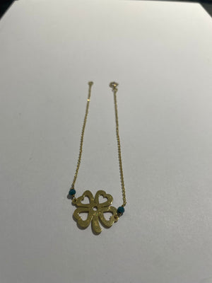 Bracelet chaîne fine en or jaune 18K 2.46 Grs