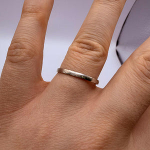 Bague Alliance en Or Gris 18 K - Taille 66 -  2.18 G