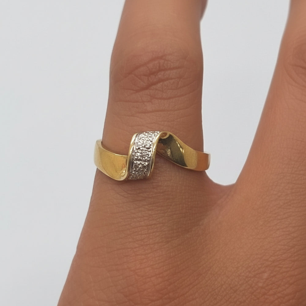 Bague en Or jaune 18K - Taille 49
