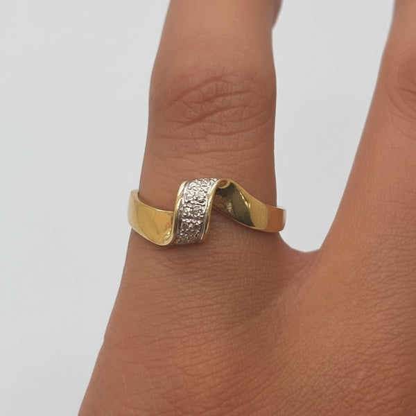 Bague en Or jaune 18K - Taille 49