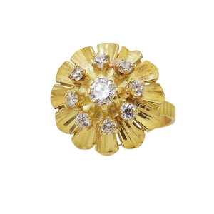 Bague Chou en Or Jaune 18k - 4.01 G