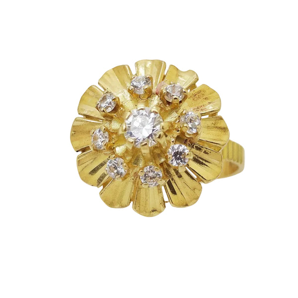 Bague Chou en Or Jaune 18k - 4.01 G