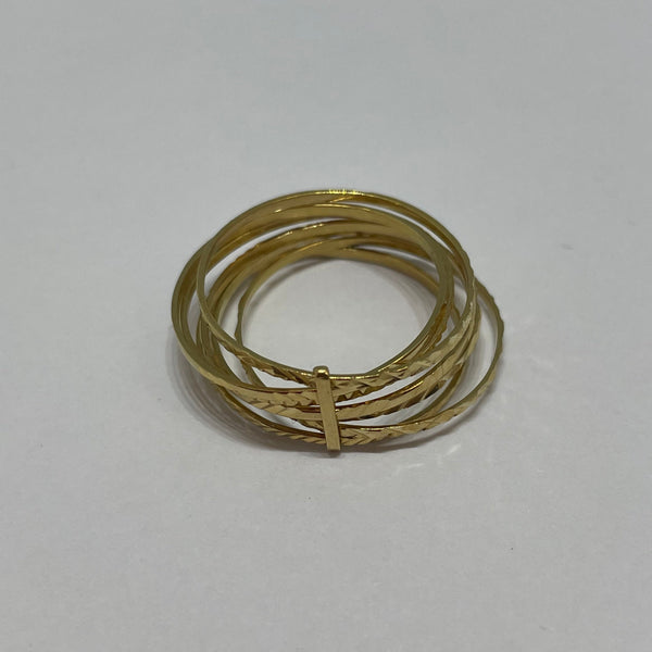 Bagues en Or Jaune 18K - Taille 58