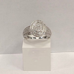 Bagues en or blanc 18K - Taille 56 -  3.64 G