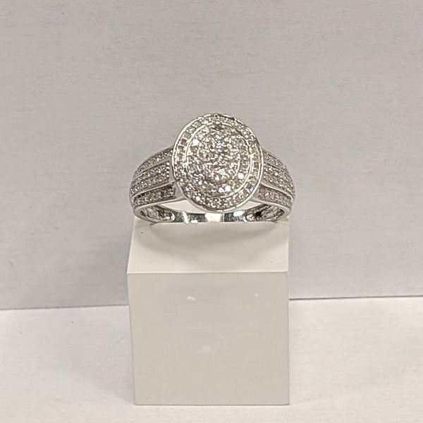 Bagues en or blanc 18K - Taille 56 -  3.64 G