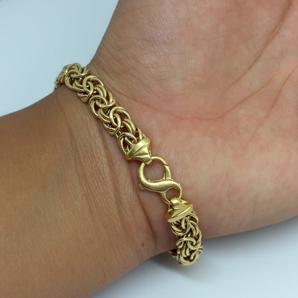 Bracelet maille royale en Or 18K - 11.60G - 19CM