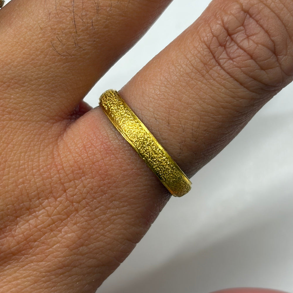 Bague alliance en Or Jaune en 24K