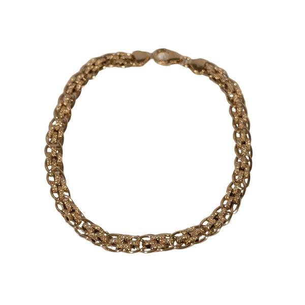 Bracelet Gourmette en Or Jaune 18K - 18cm - 6.41gr