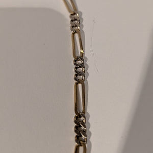 Collier Princesse Figaro Or jaune et blanc 18K 45cm