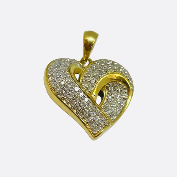 Pendentif Cœur en Or Jaune 18K - 3.47 G