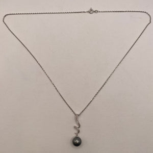 Collier Princesse en Or Blanc 18K - 5.39 Grs