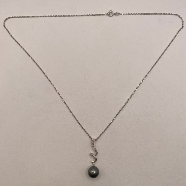 Collier Princesse en Or Blanc 18K - 5.39 Grs