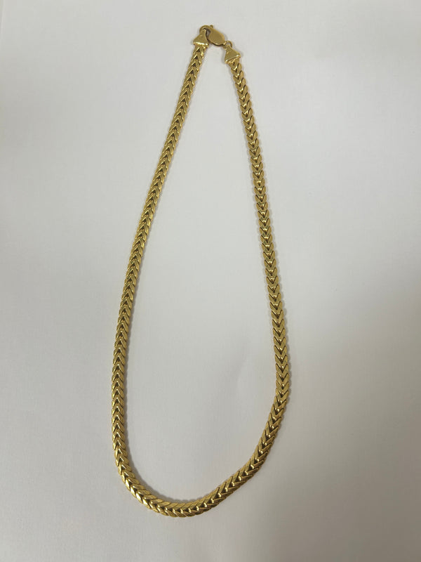 Collier Ras du Cou en Or Jaune 18K 19.30 Grs