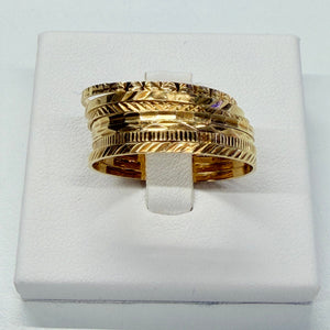 Bague Semainier en Or Jaune 18K