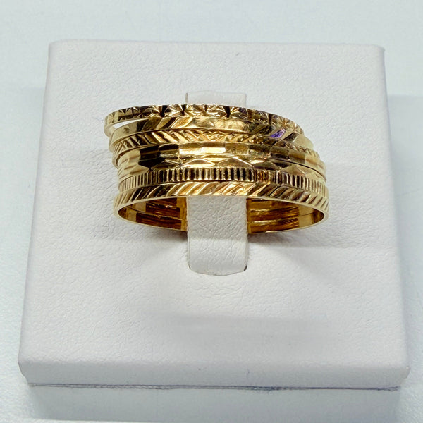 Bague Semainier en Or Jaune 18K