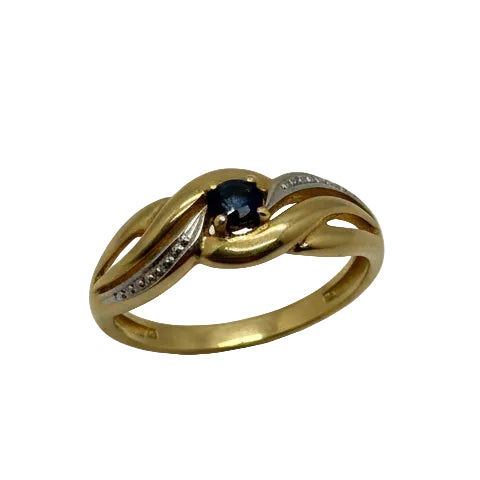 Bague Or Jaune 18 K - Taille 53 -  1.13 G