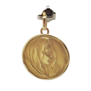Pendentif Vierge en Or Jaune 18 K - 2.59 Grs