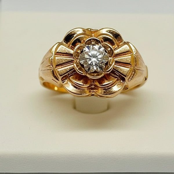 Bagues en Or Jaune 18 Carats avec Oxyde