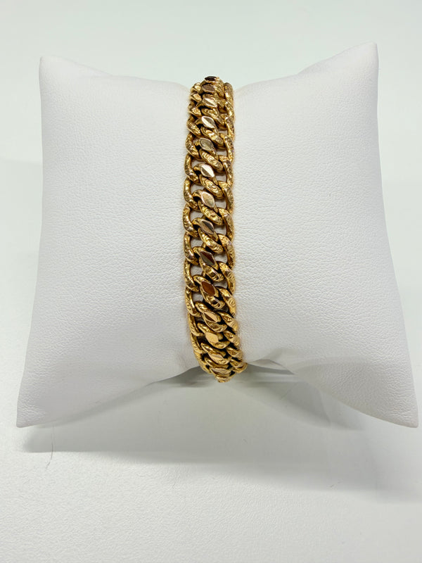 Bracelet en or jaune 18 K - 15.44 G