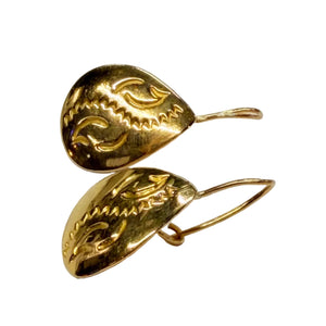 Boucles d'Oreilles Dormeuses en Or Jaune 18K