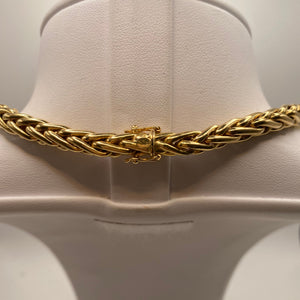 Collier Or Jaune 18 Carats Longueur-45 cm