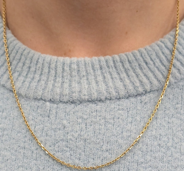 Collier en  Or Jaune 18 Carats Longueur -51CM