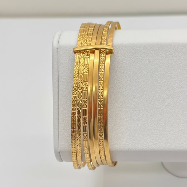Bracelet jonc en or jaune 18K -  31.16G