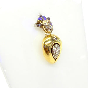 Pendentif diamant en Or Jaune et blanc 18K 2.21 Grs