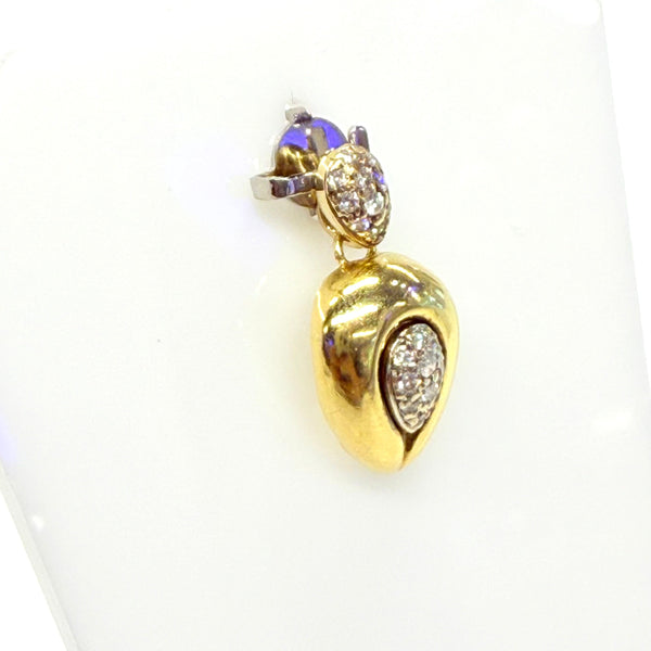 Pendentif diamant en Or Jaune et blanc 18K 2.21 Grs