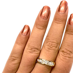 Bague Diamants en Or Jaune 18k  - T 56
