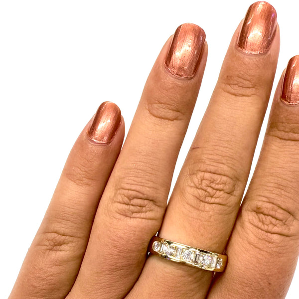Bague Diamants en Or Jaune 18k  - T 56
