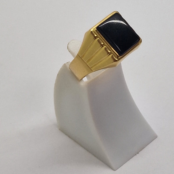 Chevalière en Or 18K avec Onyx - Taille 65