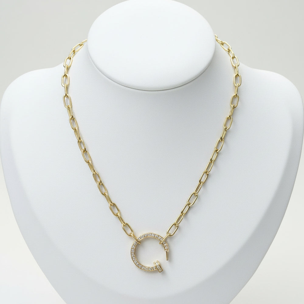Collier Princesse en Or Jaune 18 Carats avec Diamants