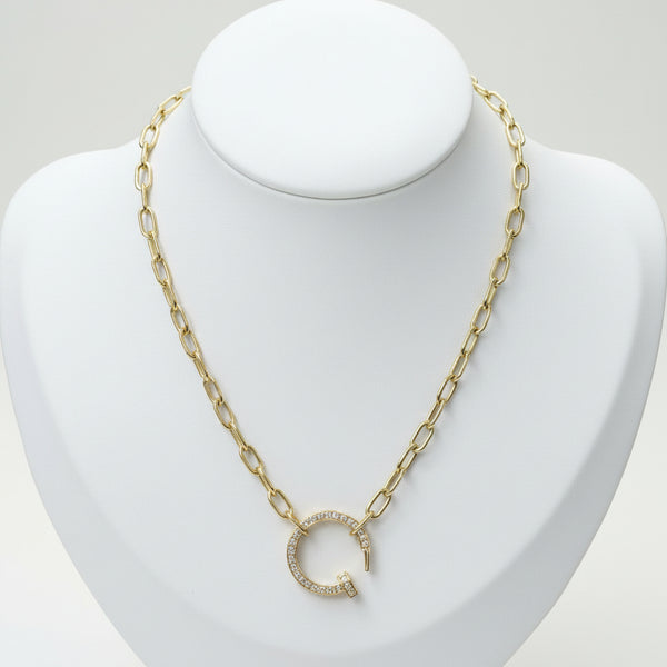 Collier Princesse en Or Jaune 18 Carats avec Diamants