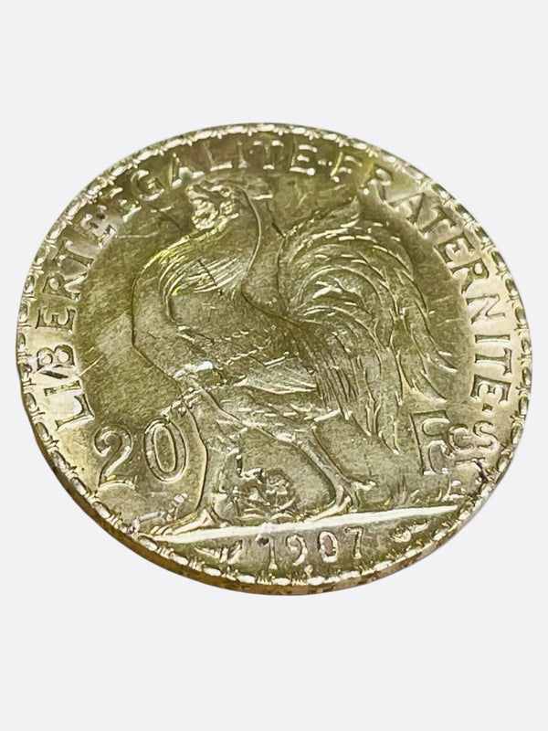 Pièce 20 Francs Or jaune 22K - 6.42 Grs
