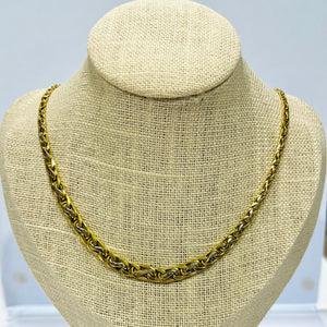 Collier Princesse en Or Jaune et Blanc 18k
