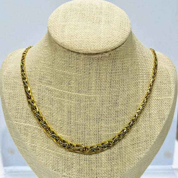 Collier Princesse en Or Jaune et Blanc 18k